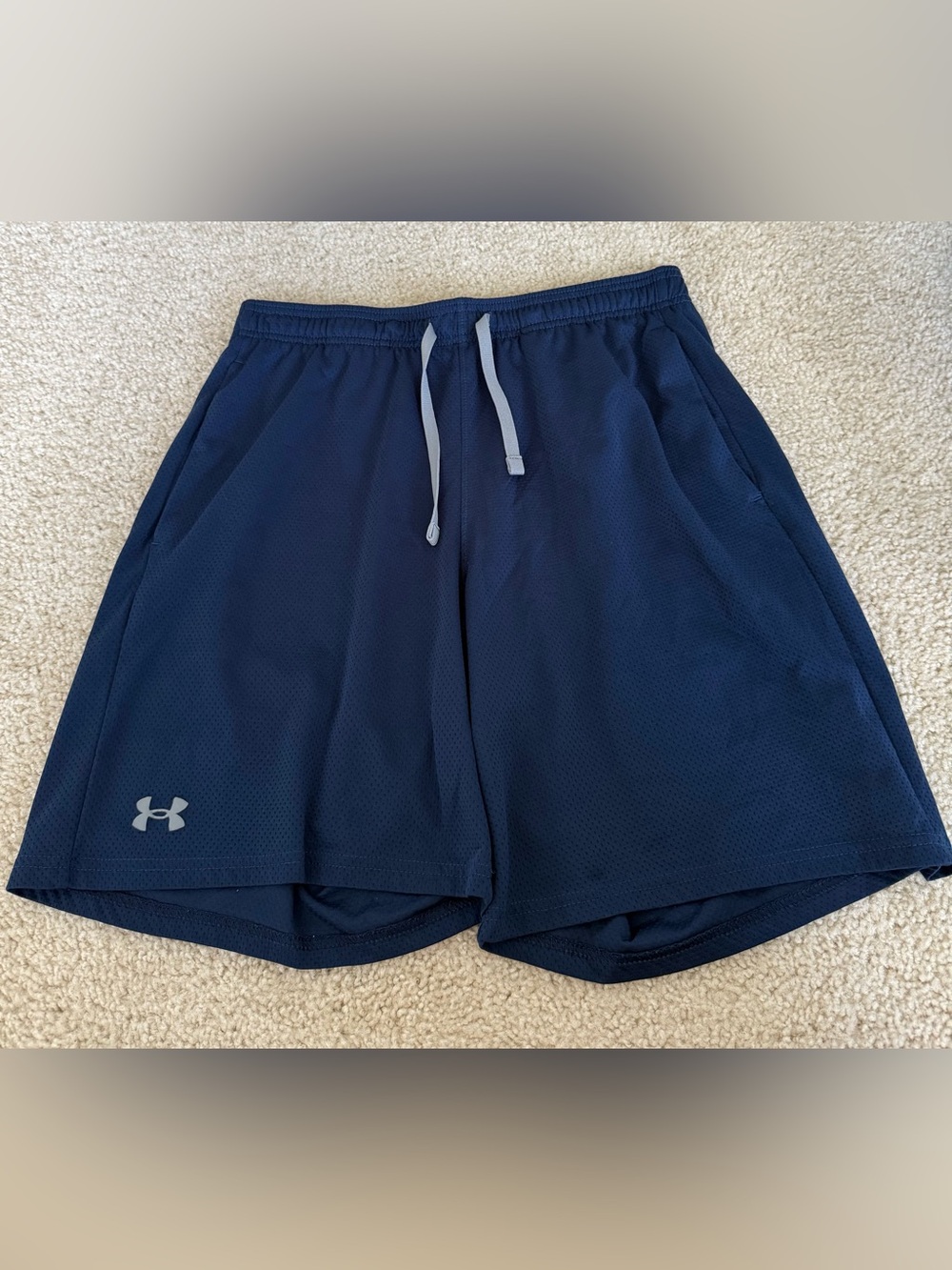 Under Armour Men's Mesh Athletic Shorts – Navy, Size L